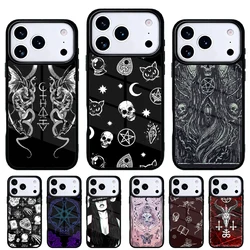 Funda para iPhone con diseño gótico bruja - Carcasa trasera satánica