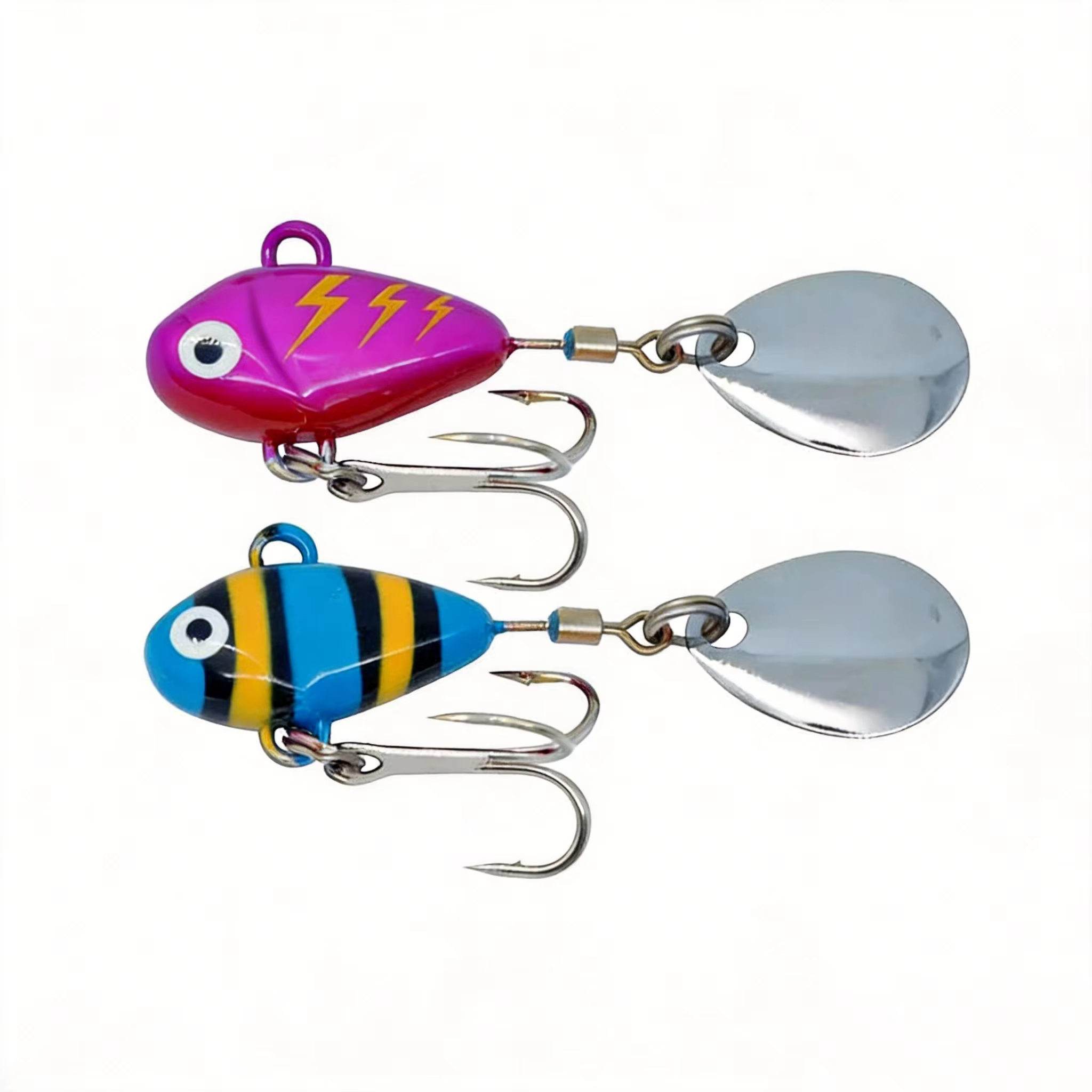 VIB Spinner Bait 10g junto a otros señuelos