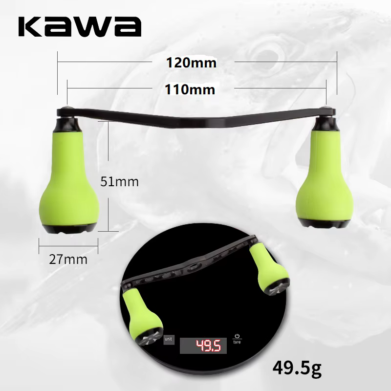 Perilla Carrete Baitcasting Kawa-mango TPE 120mm - imagen 3