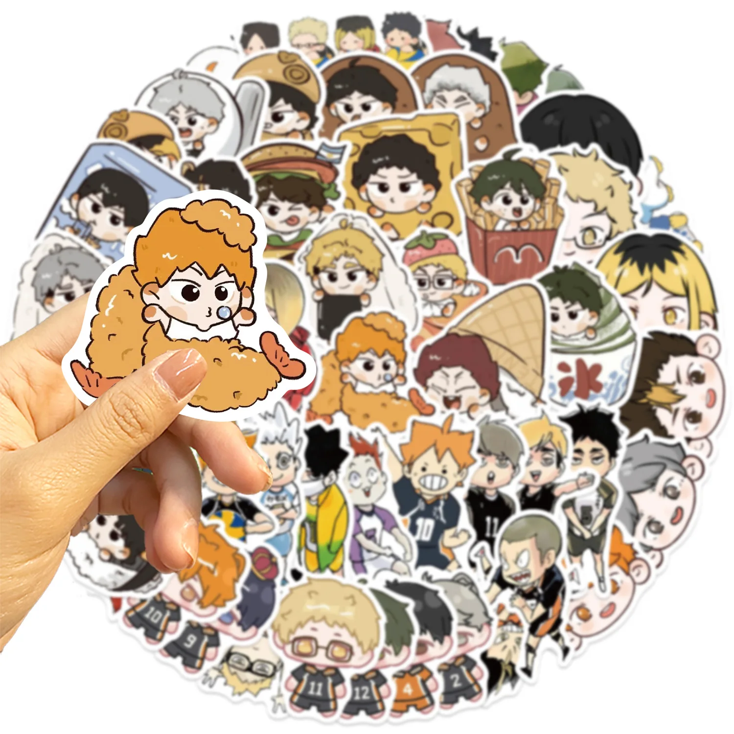 Pegatinas impermeables Haikyu – Decoración para Equipo de Pesca y Accesorios - imagen 2