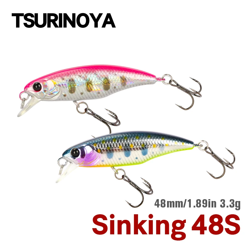 Minnow Jerkbait TSURINOYA 48S – Para Trucha y Lubina - imagen 2