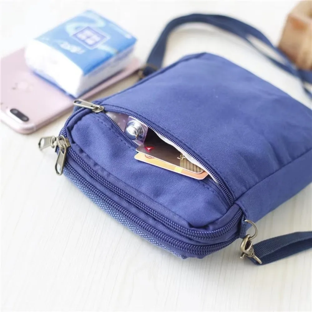 Bolso bandolera de lona con cremallera para teléfono móvil - imagen 5