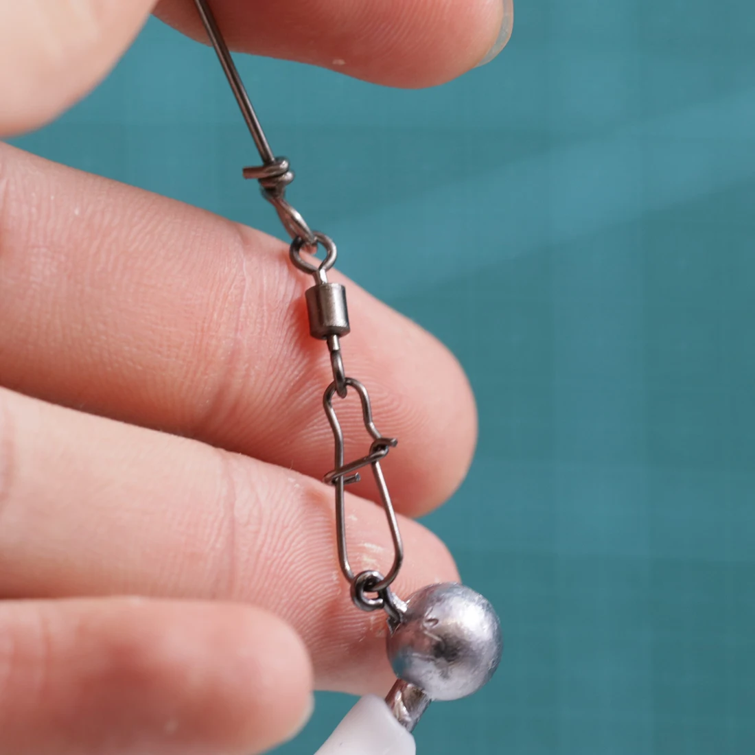 Detalle del rig con cables y acople
