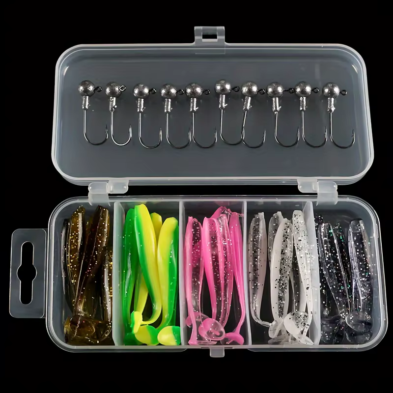 Pack Vinilos Montados con Jig Head – Señuelos Blandos Pesca - imagen 2