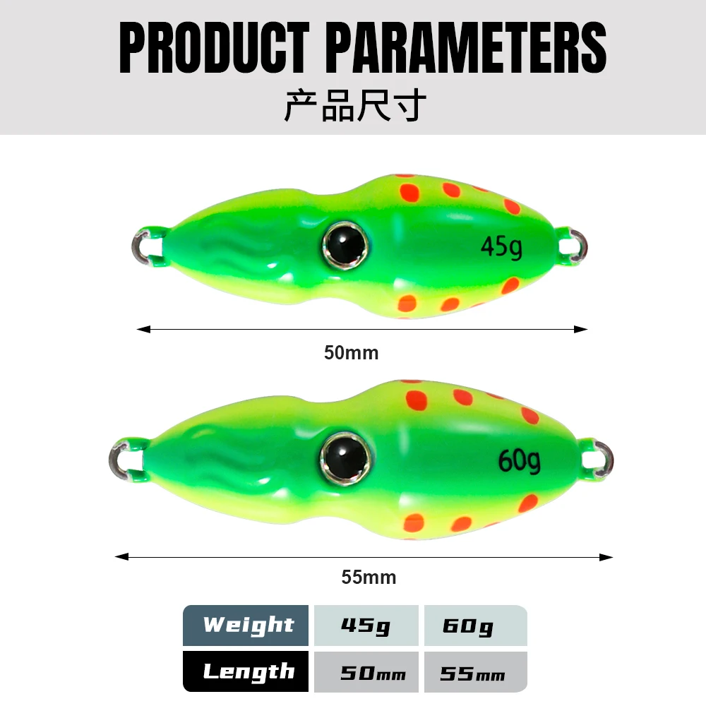 JiggingPro Jig Head de metal con púas para vinilo en alta mar - imagen 5
