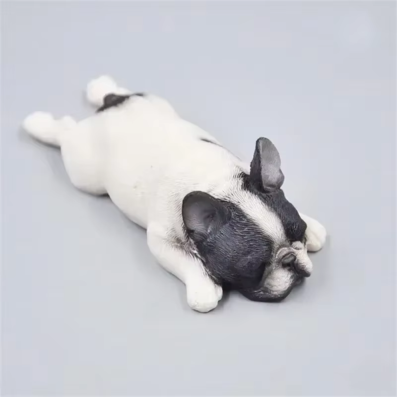 Molde silicona para vinilos de pesca – Perro 3D acostado Corgi Bulldog - imagen 2