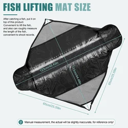 Bolsa de transporte plegable para pesar peces con regla