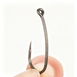 Anzuelos Hirisi PTFE de acero inoxidable con púas, alto carbono