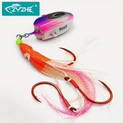 ZYZHE Señuelo JIG Luminoso Pulpo – Anzuelos para Pesca en Barco