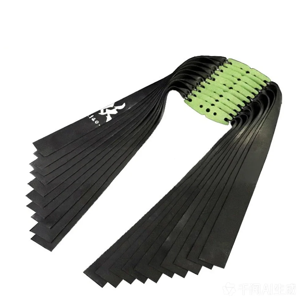 Goma elástica tirachinas plana negra cónica alta potencia exterior - imagen 4