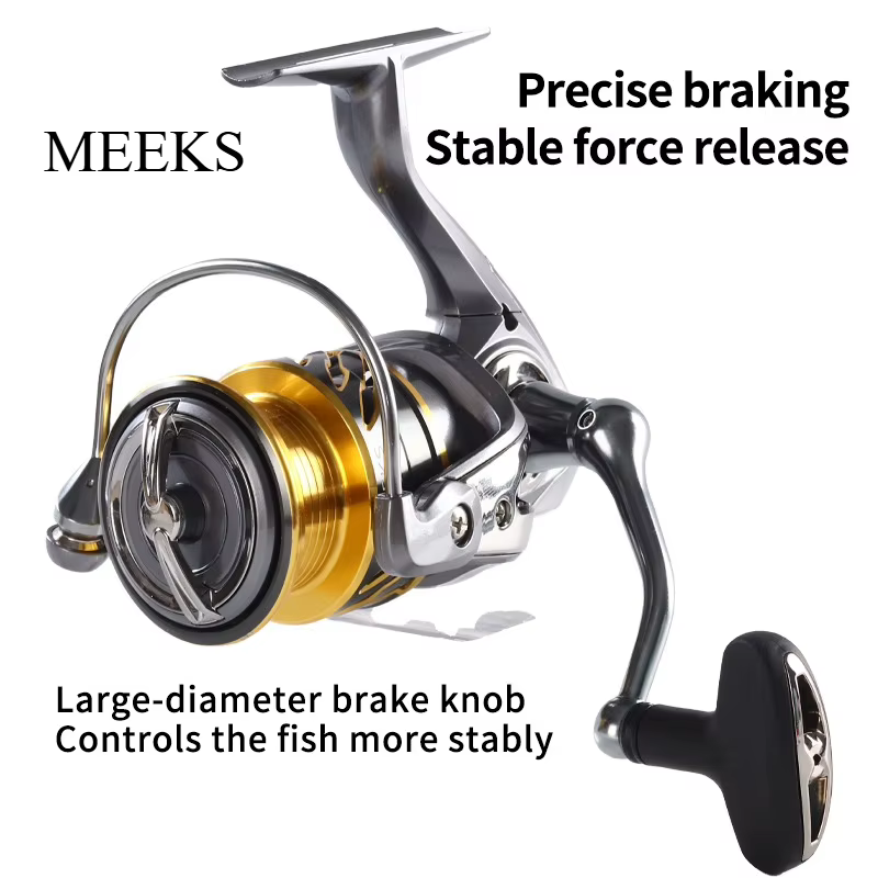 Carrete Spinning MEEKS – 7+1 Rodamientos, Frenado 7kg, 230g - imagen 2