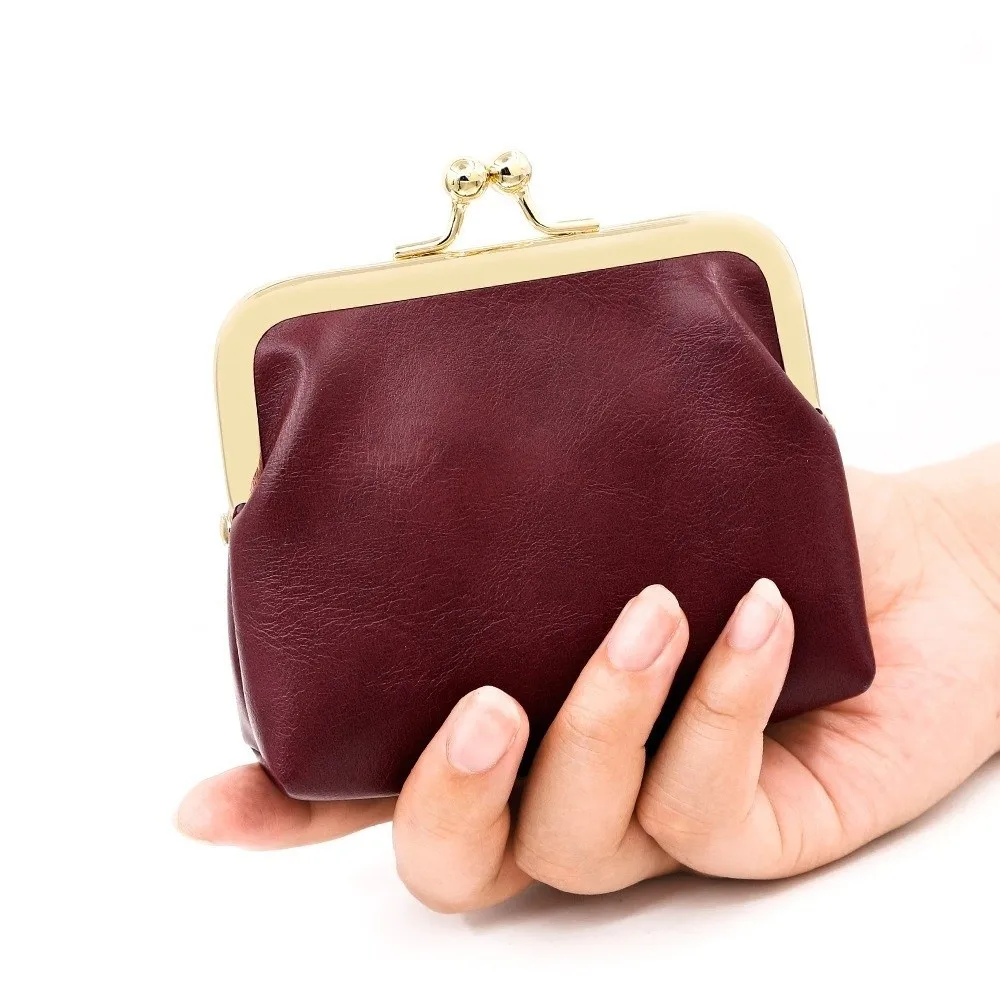 Monedero impermeable mujer pastel de cuero PU con hebilla mini - imagen 2