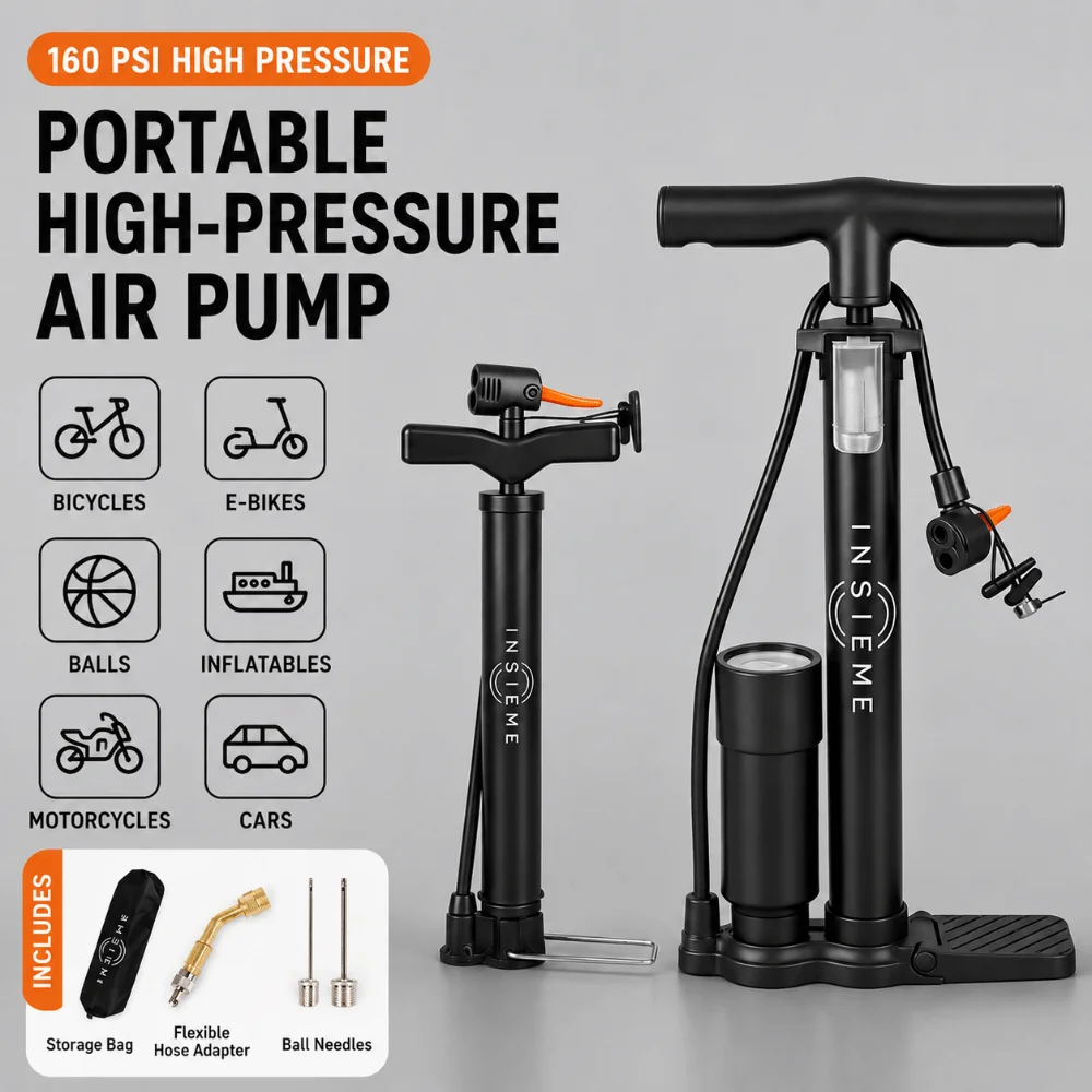 Bomba inflable de alta presión con válvula Presta/Schrader Dunlop - imagen 4