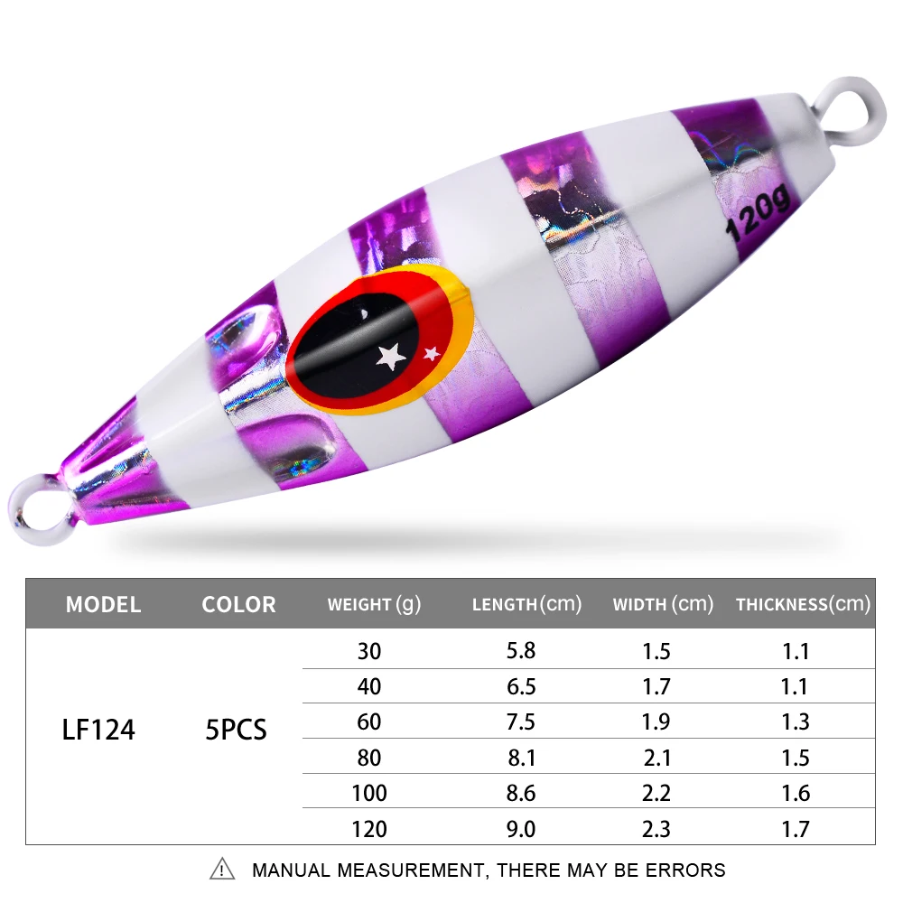 Proberos Jig Slow Pitch Brillante para pesca nocturna