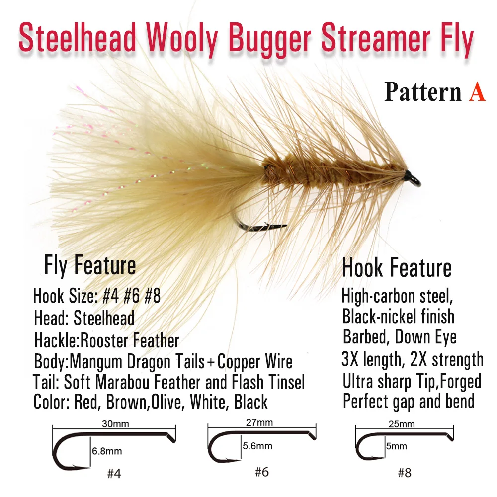Mosca Bugger ICERIO – Cola de Cristal pesca de trucha y salmón - imagen 4