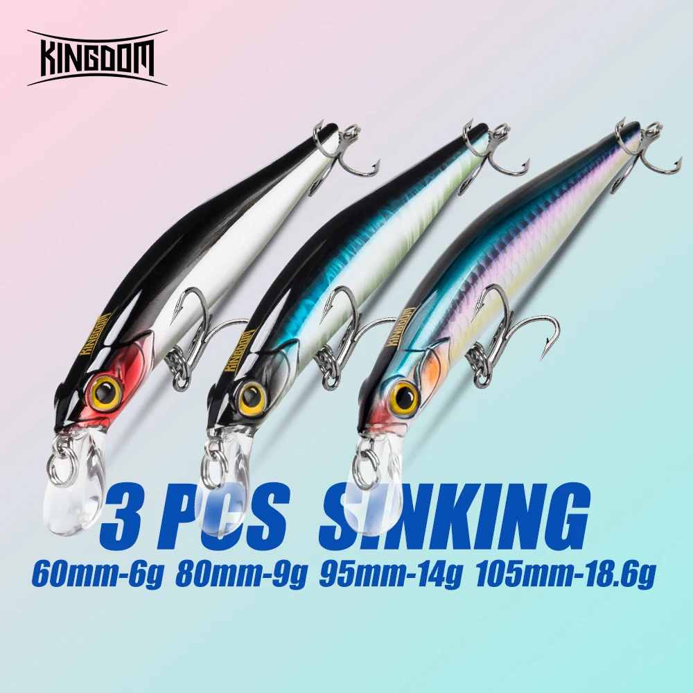 Kingart Swimbait hundido Minnow – señuelo lance largo - imagen 4