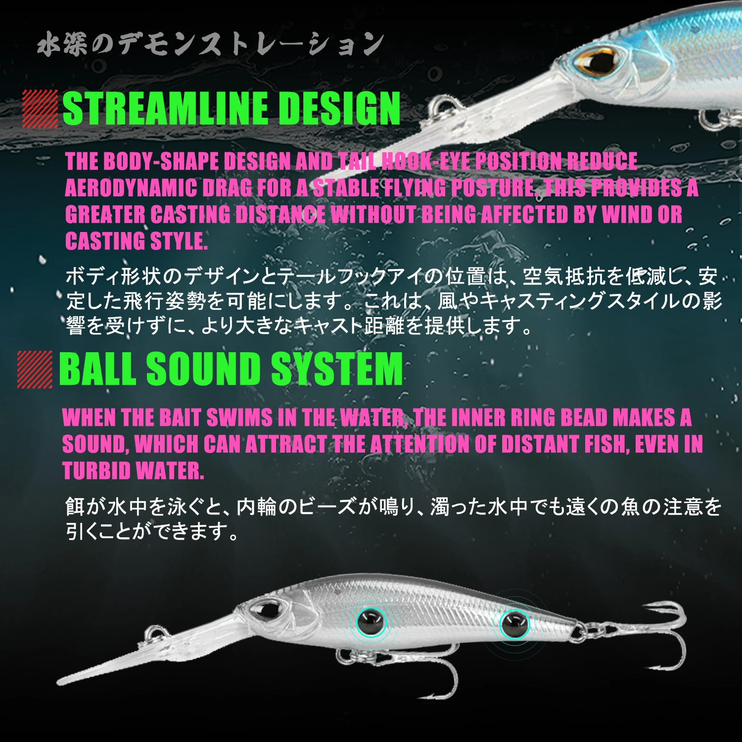 Minnow wobbler flotante para lucio y pesca trolling - imagen 5
