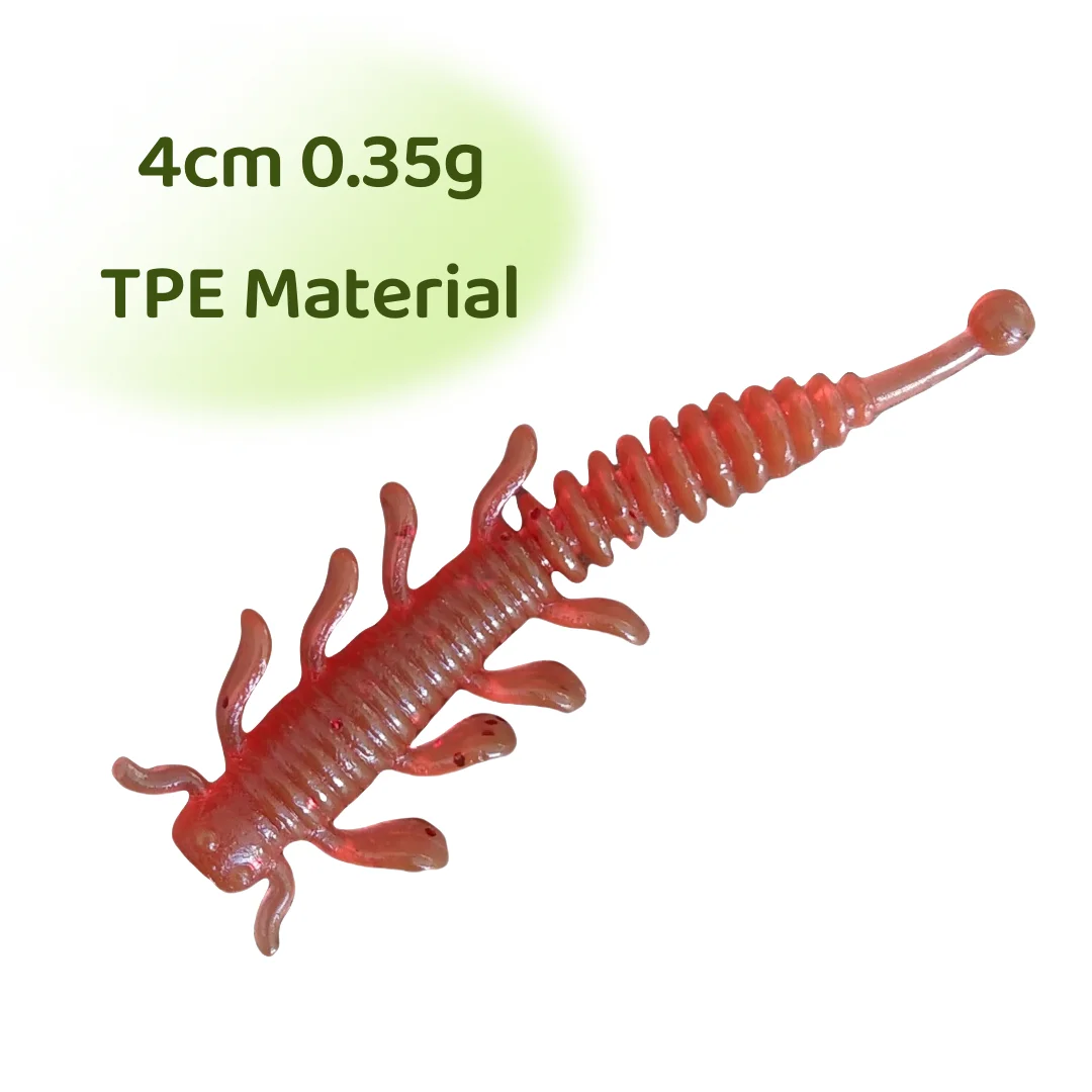 Pack de 300 mini gusanos Swolfy TPE para pesca