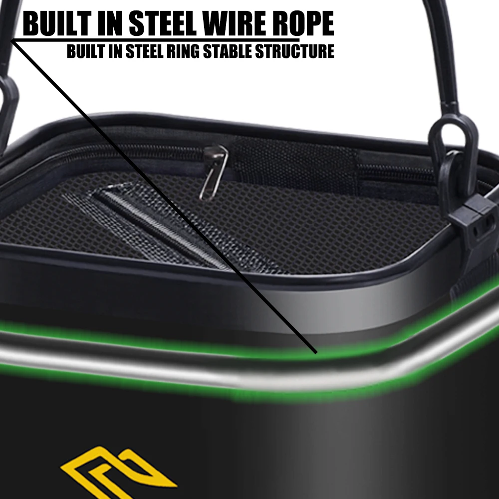 Cubo plegable EVA para cebo vivo – Tanque portátil de pesca - imagen 2