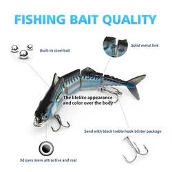 F4J07 Señuelo articulado Swimbait de plástico duro
