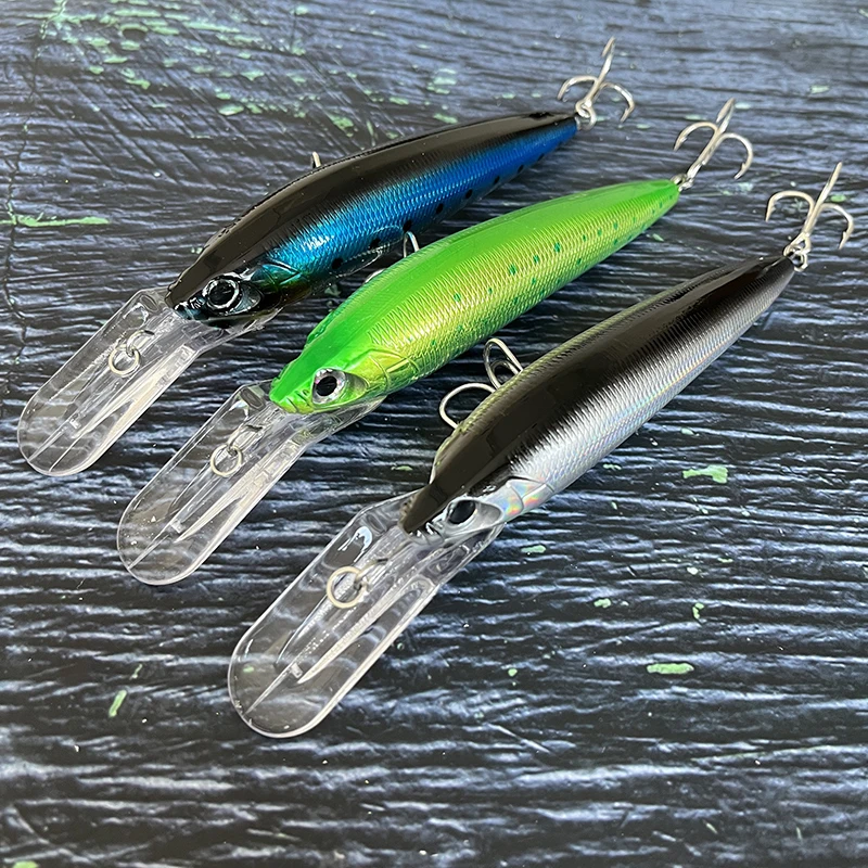 Wobbler Trolling Minnow hundimiento para lubina en mar profundo - imagen 5