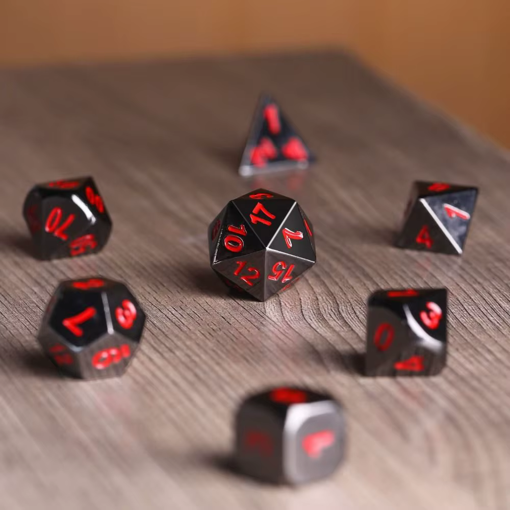 Dados poliédricos D&D - Set multicolor creativo D4-D20