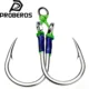 Proberos anzuelos dobles con púas y rosca – carbono jigging lento - imagen 5