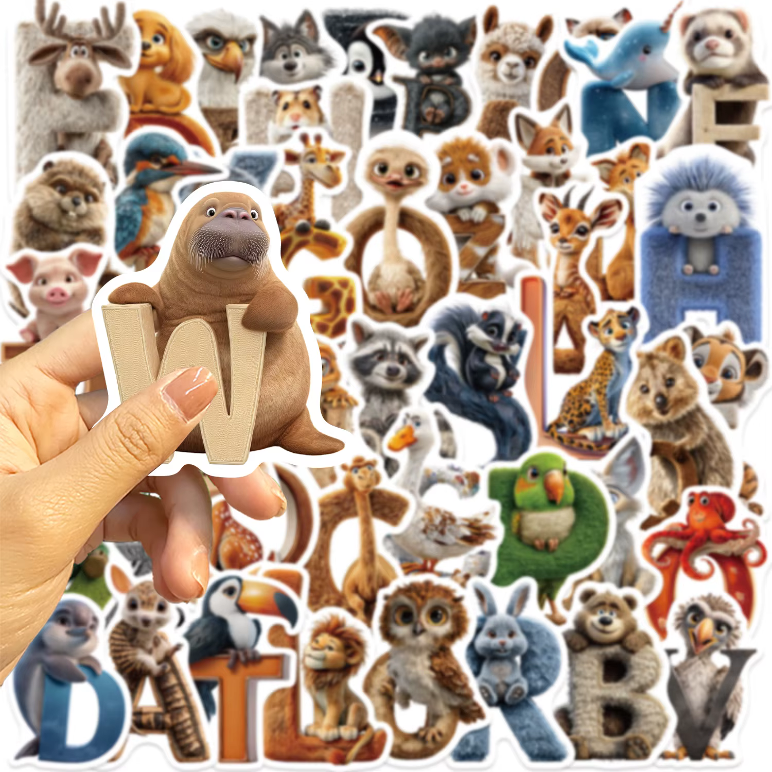 Pegatinas impermeables con diseño animal para Stickers - imagen 3