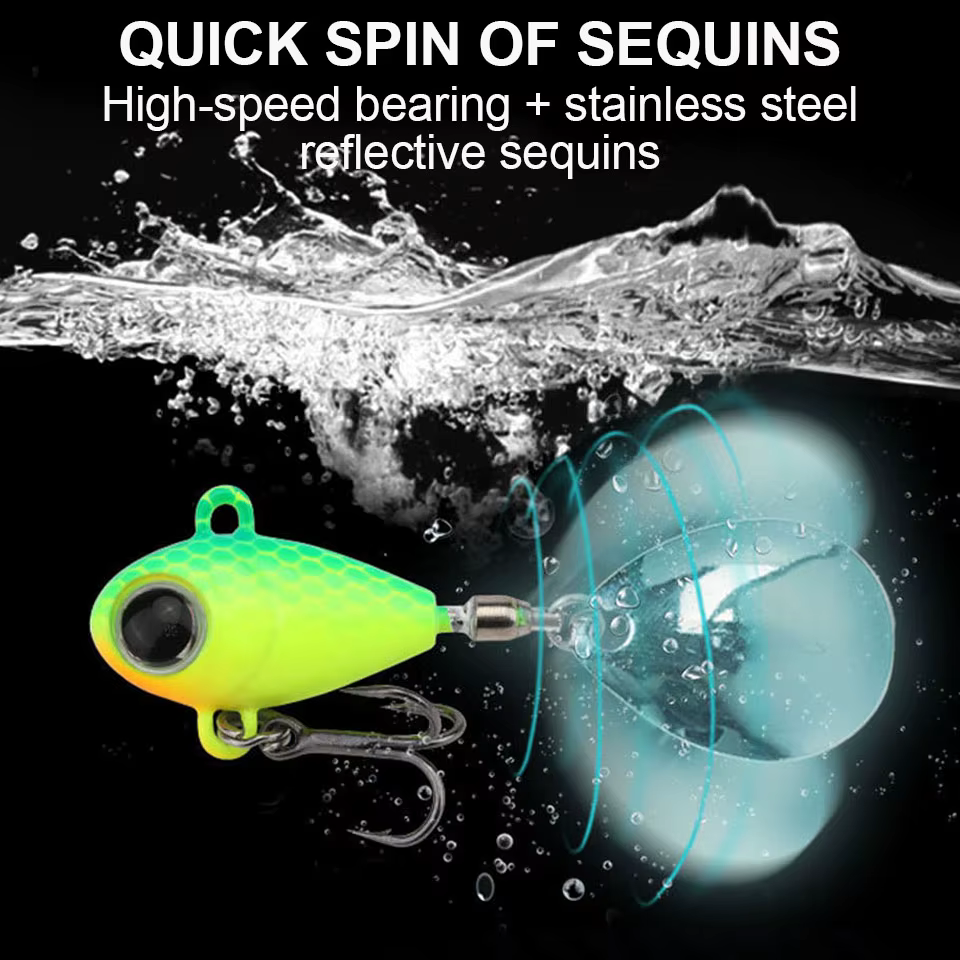Walk Fish Chatterbait – Señuelo vibratorio hundido para lubina y carpa - imagen 4