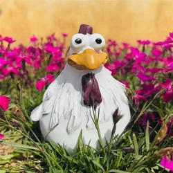 Estatua de Pollo para Valla – Decoración Jardín en Resina