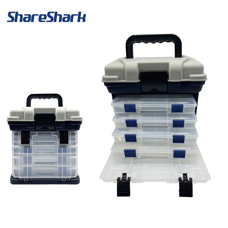Caja de pesca ShareShark multifuncional para señuelos y accesorios - imagen 4