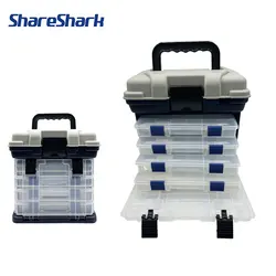 Caja de pesca ShareShark multifuncional para señuelos y accesorios