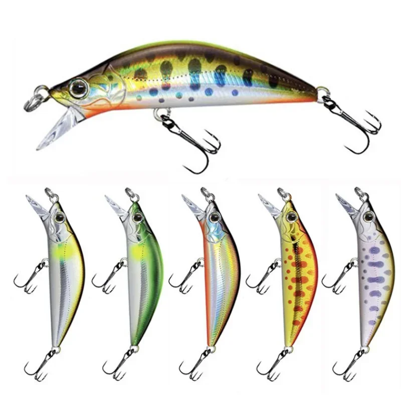 Micro minnow Wobbler jerkbait duro para lances largos en arroyos - imagen 5