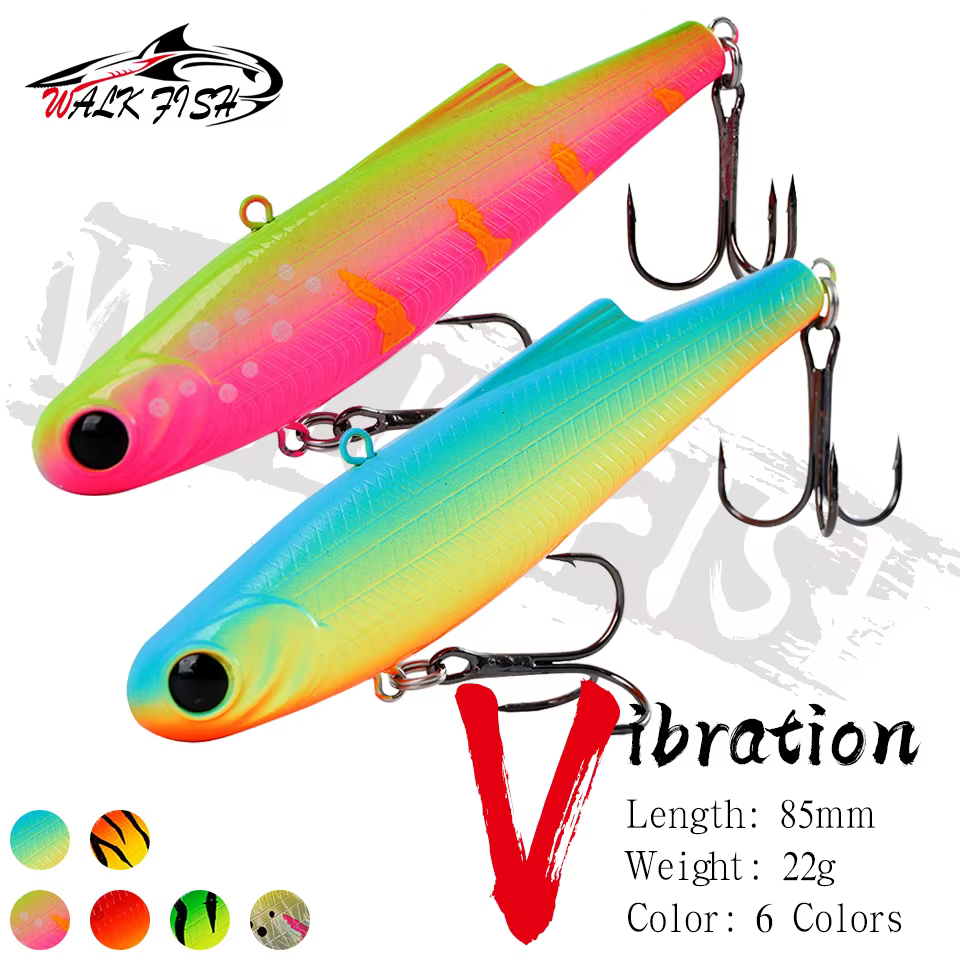 Walk Fish Wobbler eficaz para lubina y lucio con anzuelos triples - imagen 4