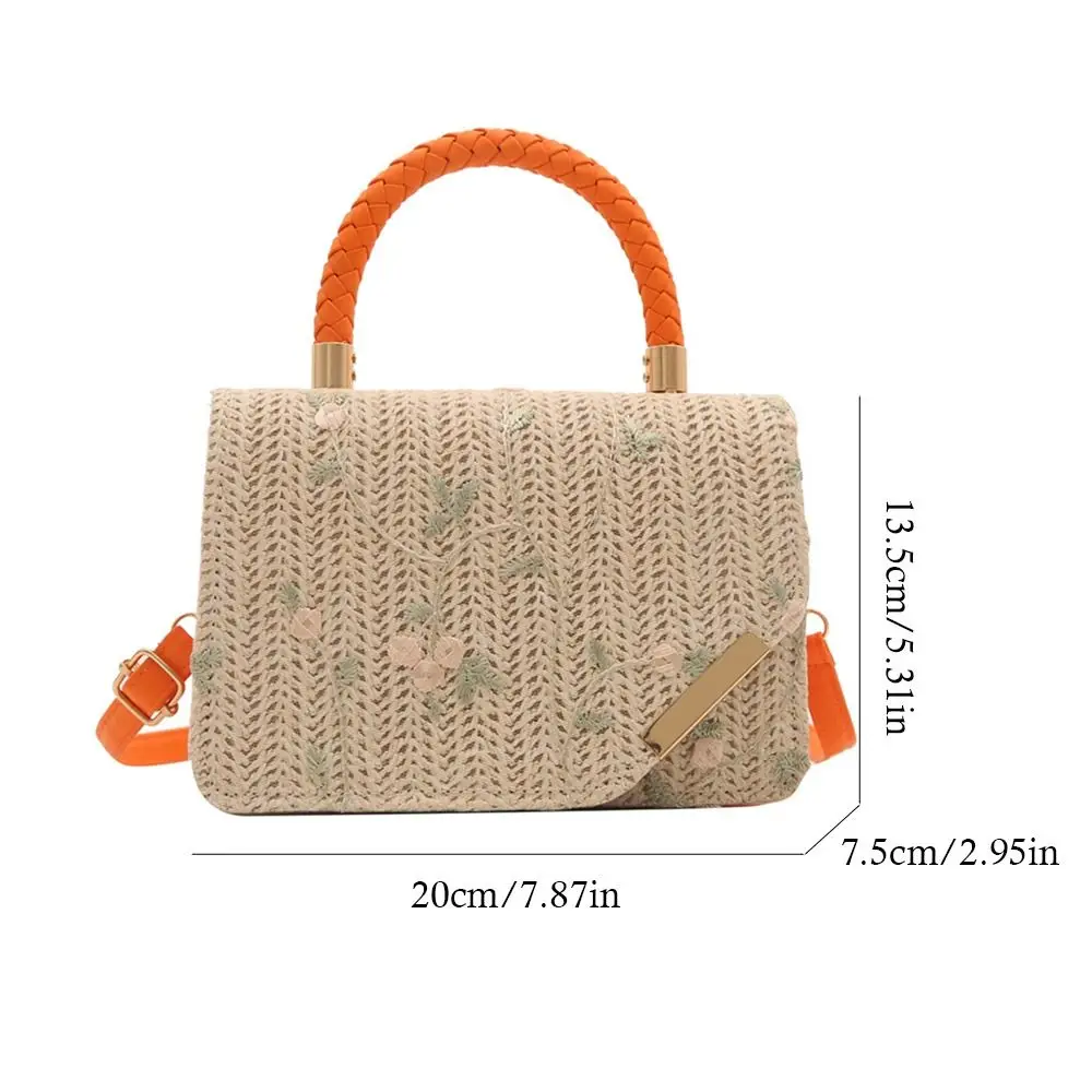 Bolso bandolera de ratán tejido bohemio artesanal para playa - imagen 5