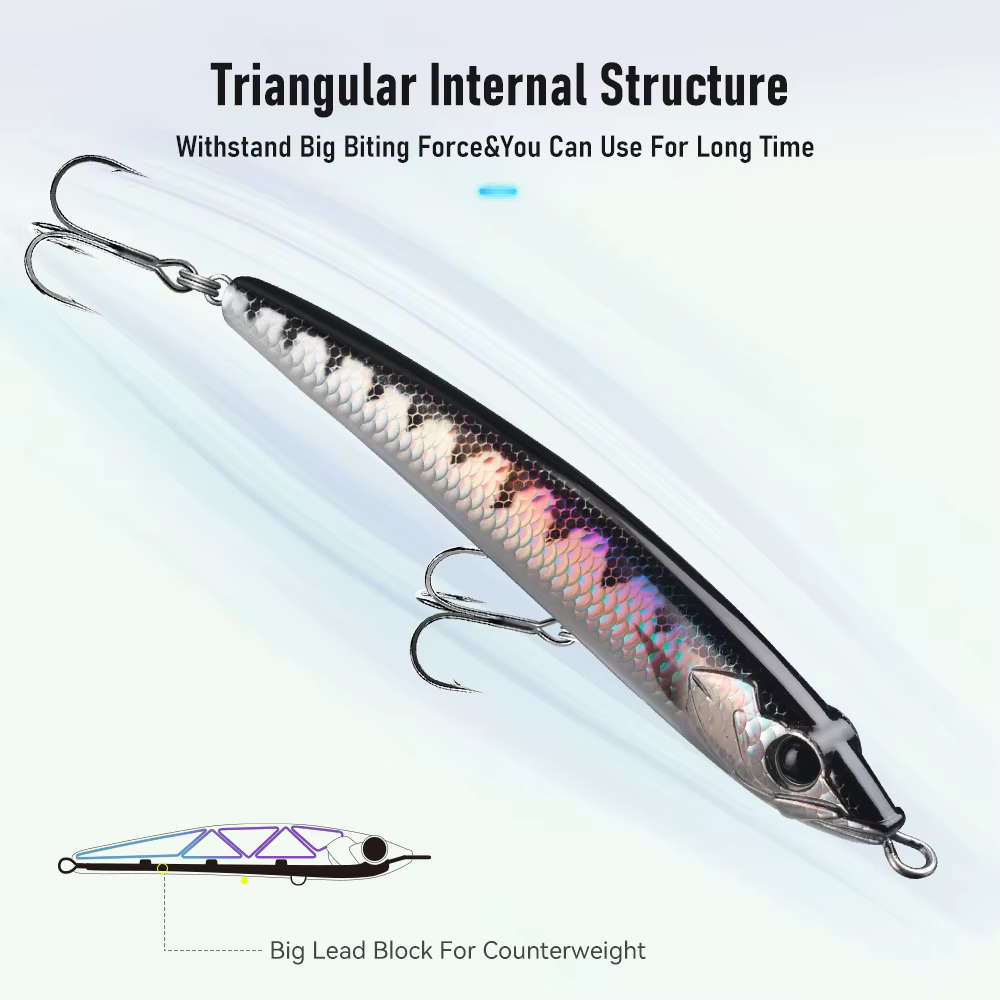 Kingdom GT Señuelo duro curricán – Ideal para pesca de atún - imagen 5
