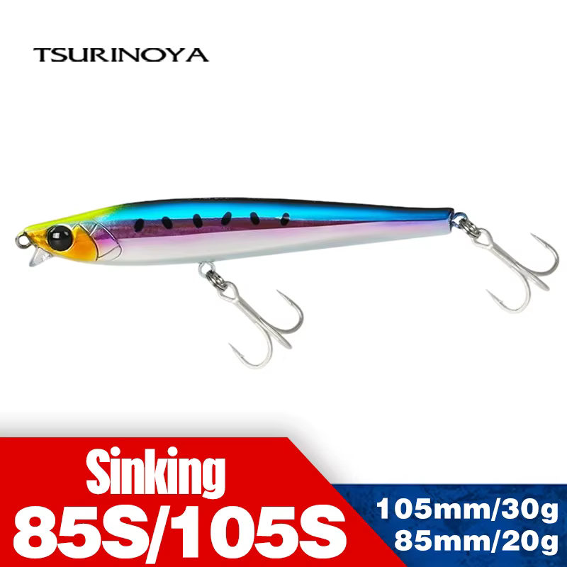 TSURINOYA AIRAZOR 85S/105S Señuelo Lápiz Labio Corto Hundido para Mar - imagen 5