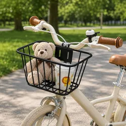 Cesta delantera fija de metal para bici de montaña – ajustable