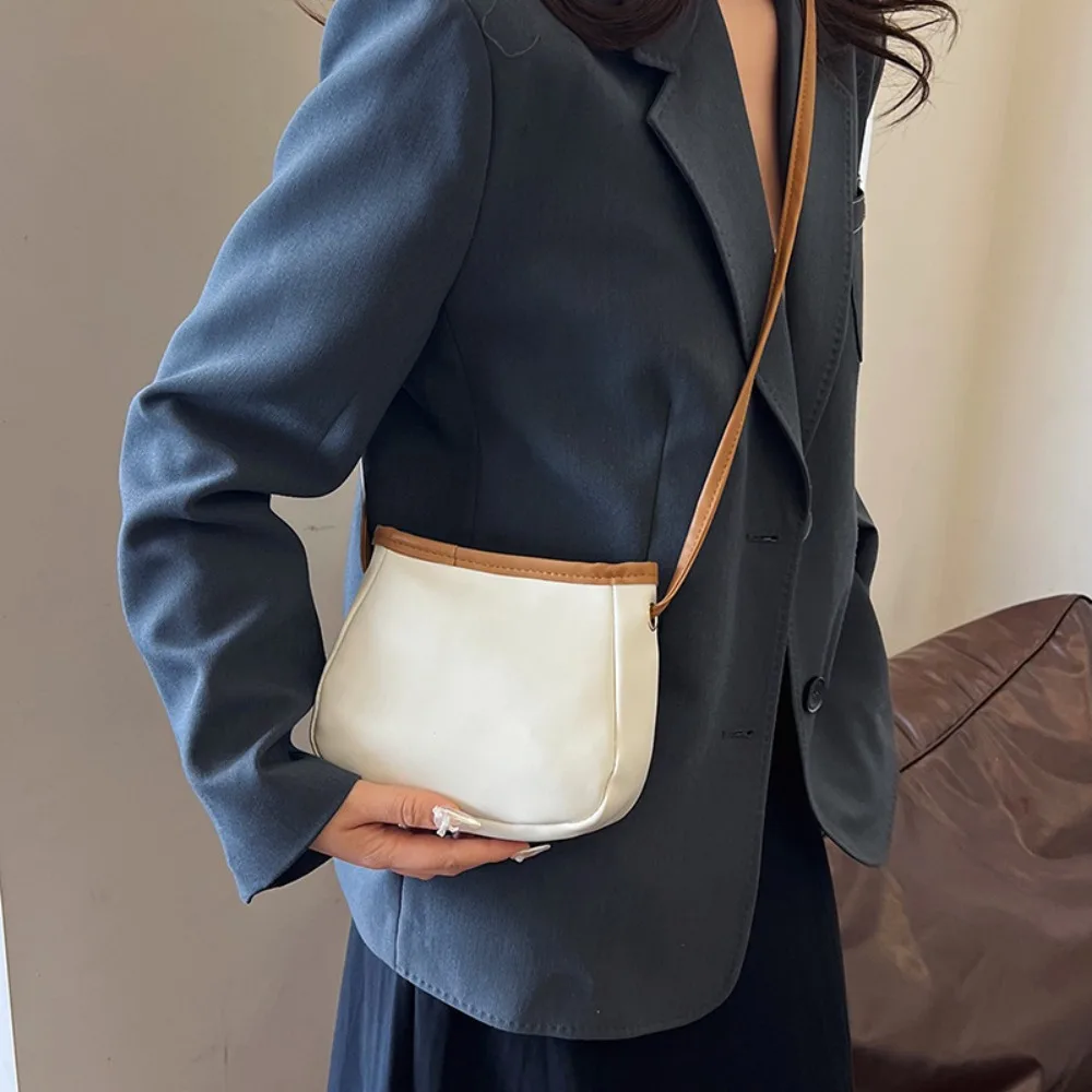 Bolso de hombro cruzado, diseño de color sólido