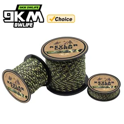 Cuerda Kevlar camuflada ultrarresistente y ligera para pesca deportiva