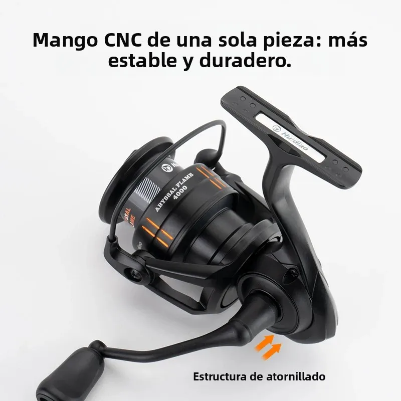 Huidiao Carrete de pesca ligero con oscilación lenta y arrastre suave