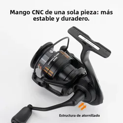 Huidiao Carrete de pesca ligero con oscilación lenta y arrastre suave