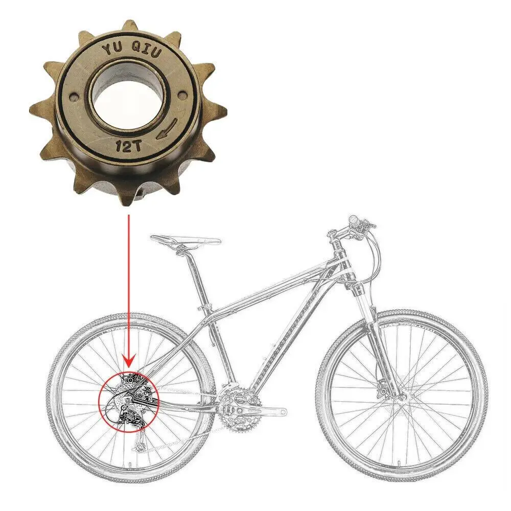 Rueda libre de piñón para bicicleta de marcha única de acero - imagen 5