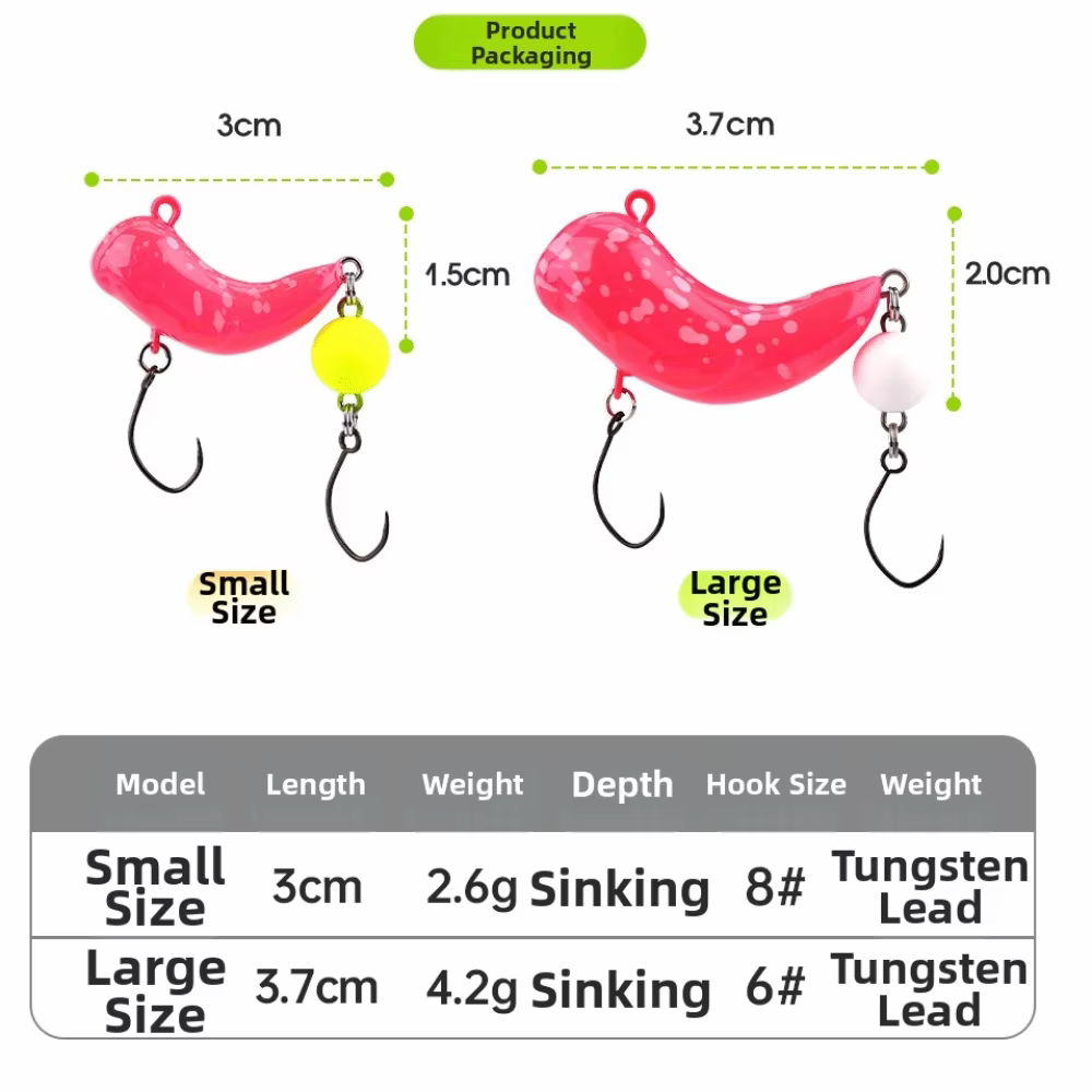 Crankbait Mini Hundidor Vibrante para Invierno - imagen 5