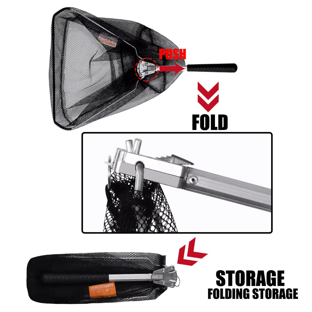 OUYALINE Caña ultraligera plegable para pesca con mosca - silicona - imagen 4
