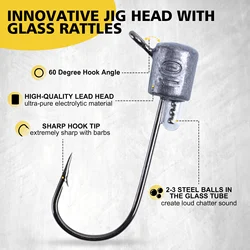 Goture Señuelos Blandos Jig Head para Pesca en el Mar