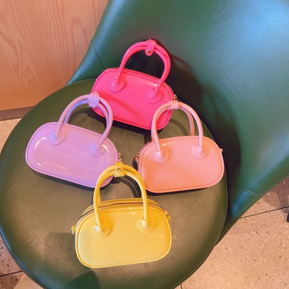 Bolsa bandolera PVC impermeable estilo jelly colores pastel - imagen 5