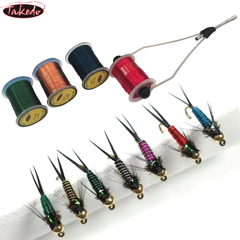 TAKEDO Hilo de Cobre para Moscas – 0,1mm - imagen 3