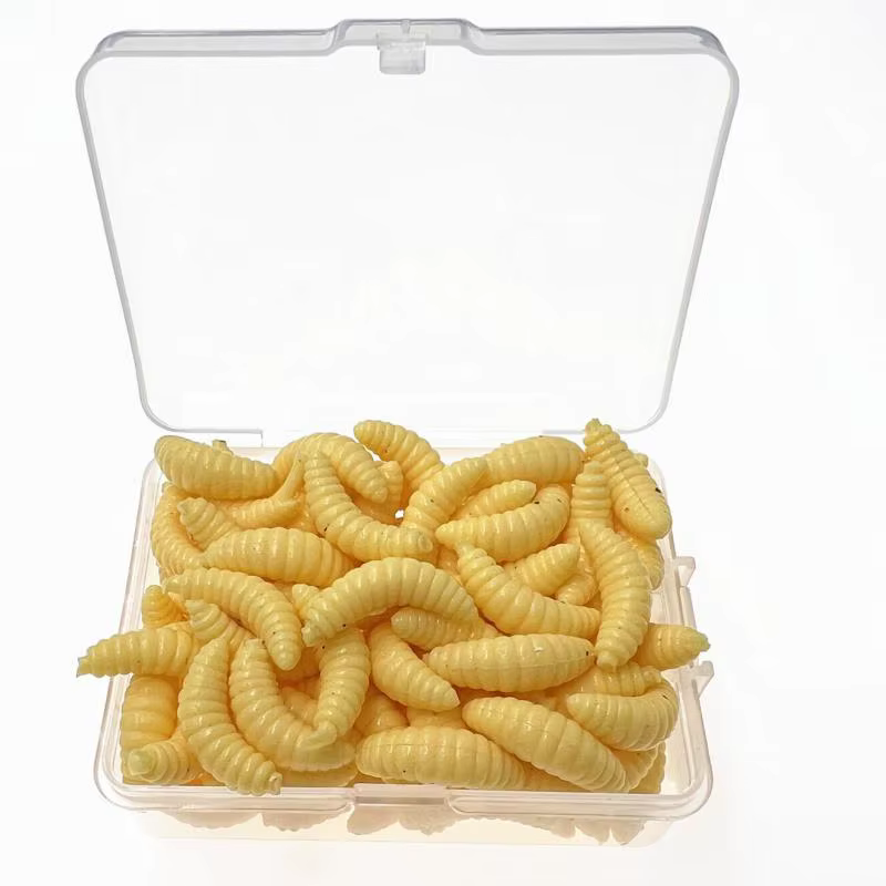 Señuelos de silicona luminosos tipo larva con aroma - imagen 5
