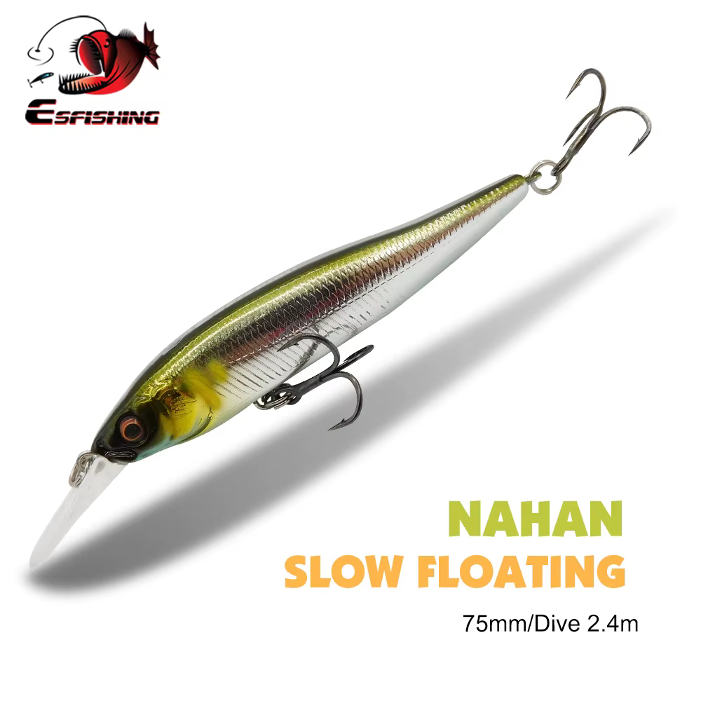 ESFISHING NAHAN Minnow 75mm – Señuelo duro flotante oscilante